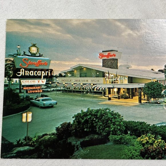 Stouffer's Anacapri Inn Fort Lauderdale Large 8.25 Inch UNUSED Postcard Vintage - Picture 3 of 9